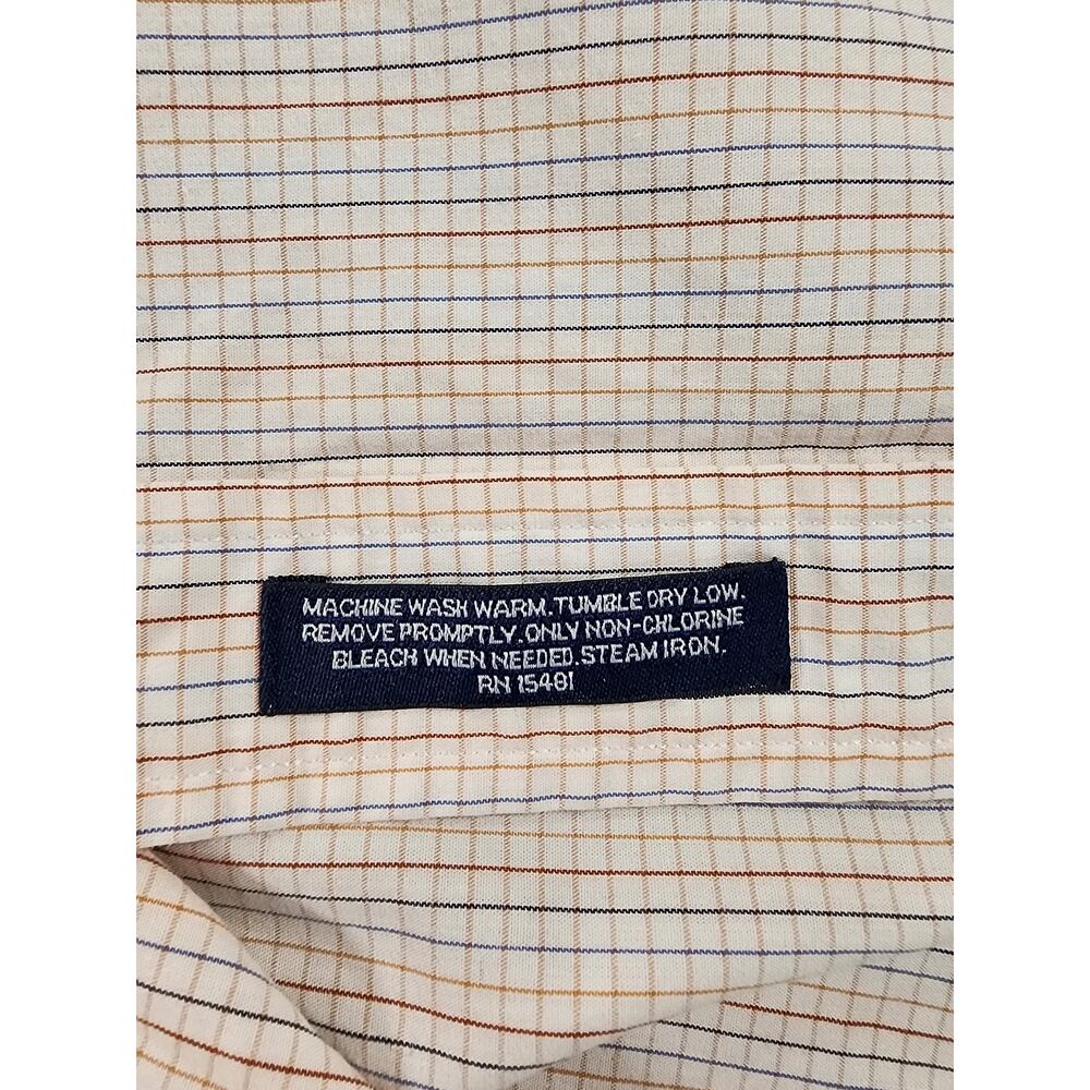 Tommy Hilfiger Men's 151/2 34-35 Multicolor Checked Long Sleeve Button Down - Picture 7 of 8